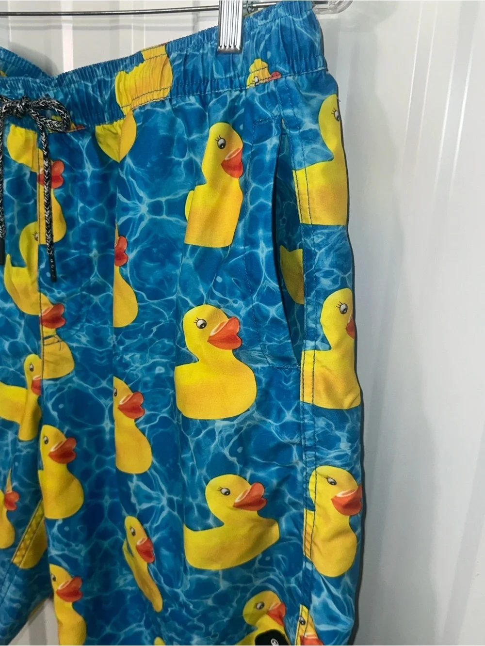 Neff  All Over Print Rubber Ducky Swim Board Shorts Men Graphic Surf Streetwear